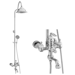 ZESTAW PRYSZNICOWY NATRYSKOWY NATYNKOWY RETRO MATILDA S-1201 CHROM