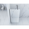 ŚCIANKA PRYSZNICOWA WALK-IN 90x200 TRANSPARENT CZARNA
