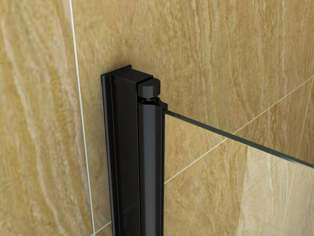 PARAWAN NAWANNOWY MARION 1-SKRZYDŁOWY 70X140 RUCHOMY CZARNY