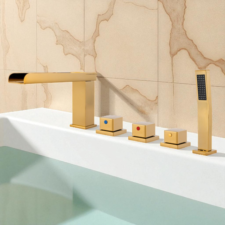 BATERIA WANNOWA 5-OTWOROWA S-1213G ZŁOTA