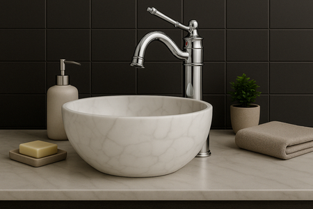 BATERIA UMYWALKOWA ADELITA WYSOKA RETRO S-1088 CHROM