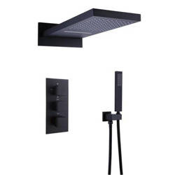 ZESTAW PRYSZNICOWY ENZO NATRYSKOWY PODTYNKOWY S-1159B CZARNY