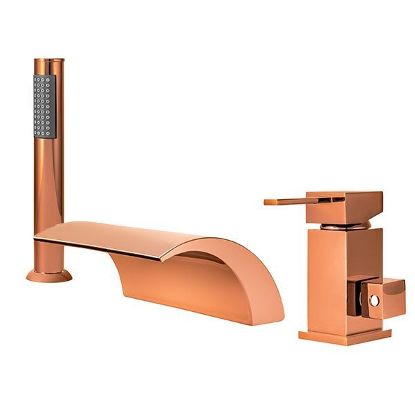 BATERIA WANNOWA CASCADE 3-OTWOROWA S-1006RG RÓŻOWE ZŁOTO