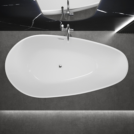 WANNA WOLNOSTOJĄCA ELLIE AKRYLOWA 170X75X58 BIAŁA