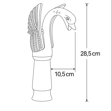 BATERIA UMYWALKOWA SWENNA WYSOKA RETRO S-1178G ZŁOTA