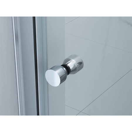 DRZWI PRYSZNICOWE SKŁADANE BOSTON - 190 X 70 CM CHROM