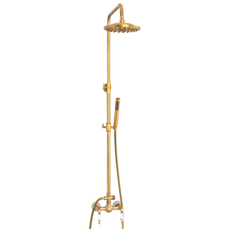 ZESTAW PRYSZNICOWY NATRYSKOWY NATYNKOWY RETRO PALOMA S-1198V STARE ZŁOTO