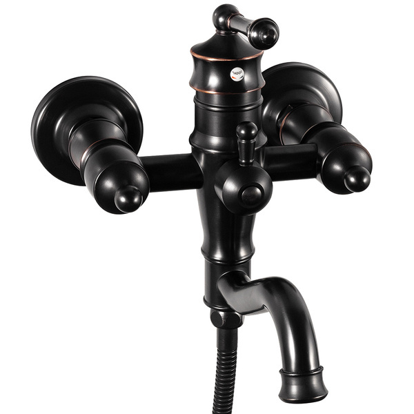 BATERIA WANNOWA ŚCIENNA ADELITA RETRO S-1181BG CZARNA