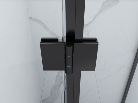 KABINA PRYSZNICOWA WILSON KWADRATOWA TRANSPARENTNA - 100X100X190 CZARNY