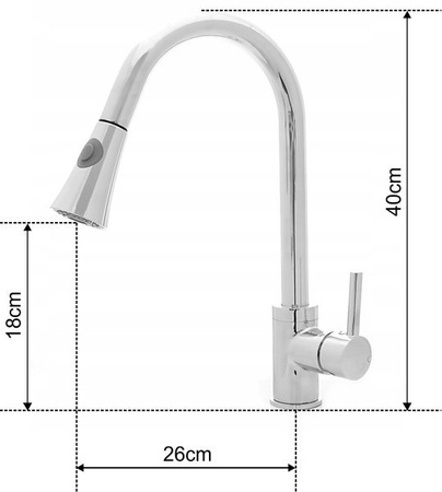 BATERIA KUCHENNA ZLEWOZMYWAKOWA S-2102 CHROM