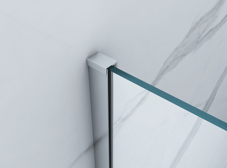 ŚCIANKA PRYSZNICOWA WALK-IN 2-CZĘŚCIOWA 60x40x200 TRANSPARENT CHROM