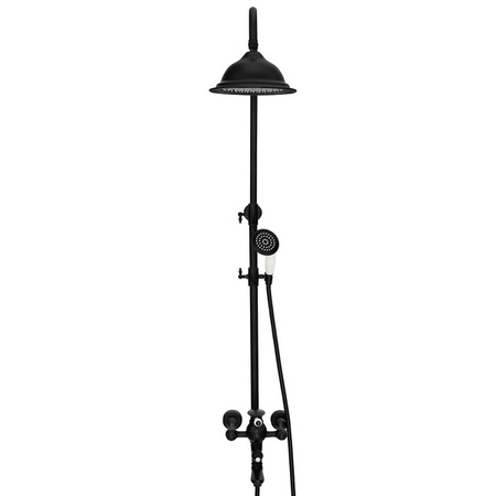 ZESTAW PRYSZNICOWY RETRO VERONA NATRYSKOWY NATYNKOWY S-1186B CZARNY