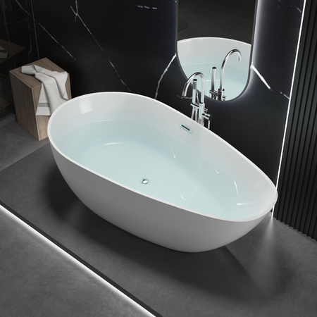 WANNA WOLNOSTOJĄCA ELLIE AKRYLOWA 170X75X58 BIAŁA