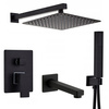 ZESTAW PRYSZNICOWY PODTYNKOWY Z WYLEWKĄ S-1193B CZARNY
