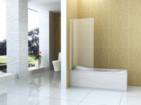 PARAWAN NAWANNOWY ASTON 1-SKRZYDŁOWY 80X150 FIX BIAŁY