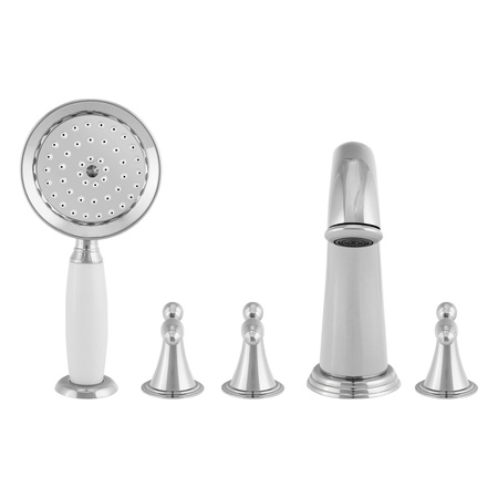 BATERIA WANNOWA 5-OTWOROWA RETRO S-1214 CHROM