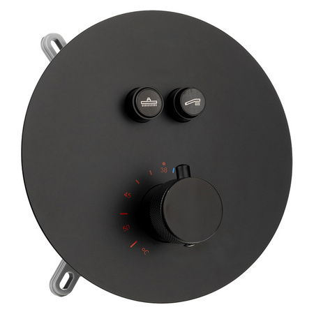 ZESTAW PRYSZNICOWY CARLO NATRYSKOWY PODTYNKOWY S-1172B CZARNY