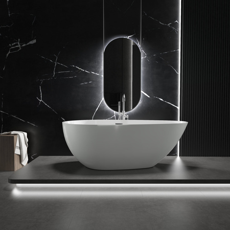 WANNA WOLNOSTOJĄCA ELLIE AKRYLOWA 170X75X58 BIAŁA