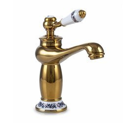 BATERIA UMYWALKOWA PALOMA STOJĄCA NISKA RETRO S-1107 ZŁOTA