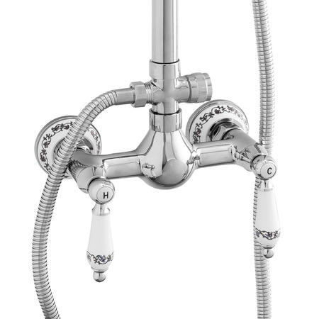 ZESTAW PRYSZNICOWY NATRYSKOWY NATYNKOWY RETRO PALOMA S-1198 CHROM