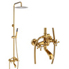 ZESTAW PRYSZNICOWY NATRYSKOWY NATYNKOWY RETRO CAMILLA S-1197G ZŁOTY