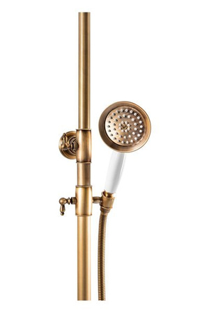 ZESTAW PRYSZNICOWY NATYNKOWY ADELITA RETRO S-1125 STARE ZŁOTO