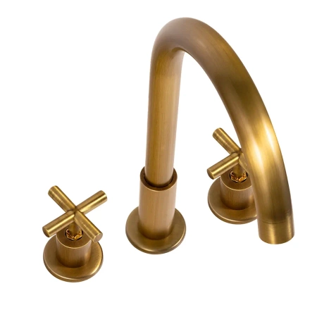 BATERIA UMYWALKOWA VERANNI 3-OTWOROWA SEM-1106V STARE ZŁOTO