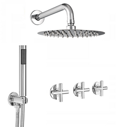 ZESTAW PRYSZNICOWY PODTYNKOWY VERANNI S-1127 CHROM