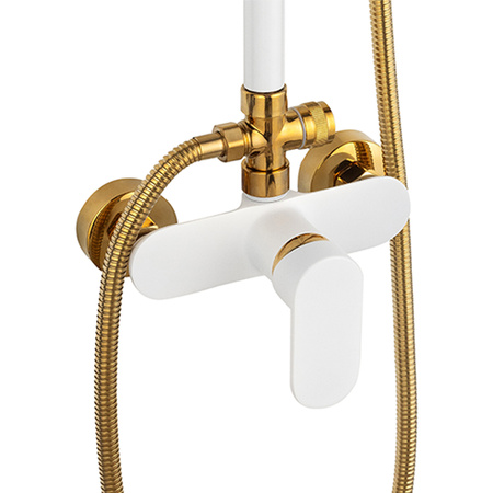 ZESTAW PRYSZNICOWY MARTINA NATRYSKOWY NATYNKOWY S-1190WG BIAŁY/ZŁOTY