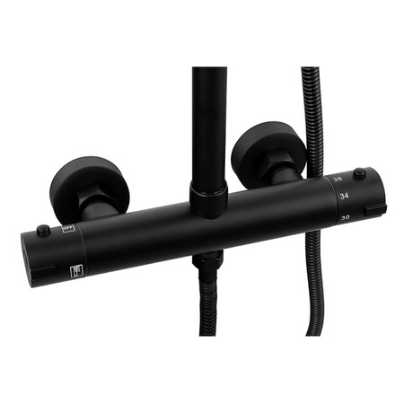 ZESTAW PRYSZNICOWY SENTINI NATYNKOWY Z TERMOSTATEM S-1170B CZARNY