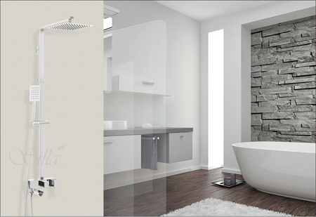 ZESTAW PRYSZNICOWY CUBO NATRYSKOWY NATYNKOWY S-1067 CHROM