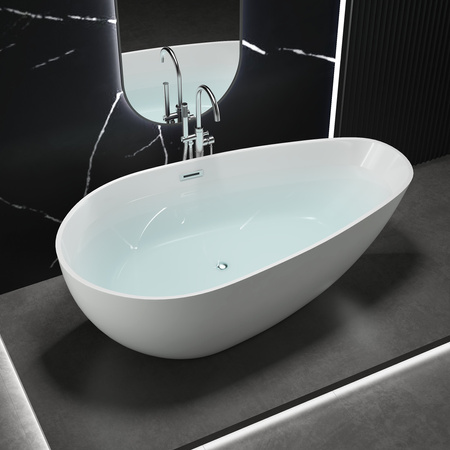 WANNA WOLNOSTOJĄCA ELLIE AKRYLOWA 170X75X58 BIAŁA