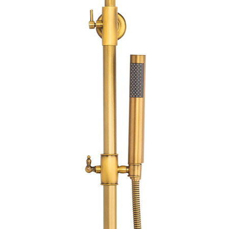 ZESTAW PRYSZNICOWY NATRYSKOWY NATYNKOWY RETRO PALOMA S-1198V STARE ZŁOTO