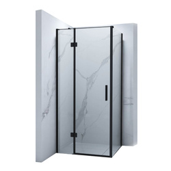KABINA PRYSZNICOWA WILSON KWADRATOWA TRANSPARENTNA - 90X90X190 CZARNY