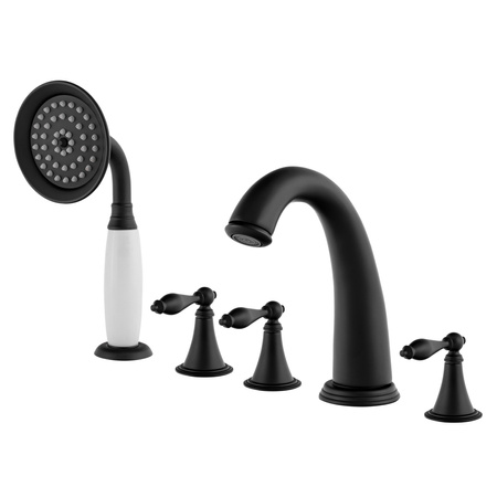 BATERIA WANNOWA 5-OTWOROWA RETRO S-1214B CZARNA