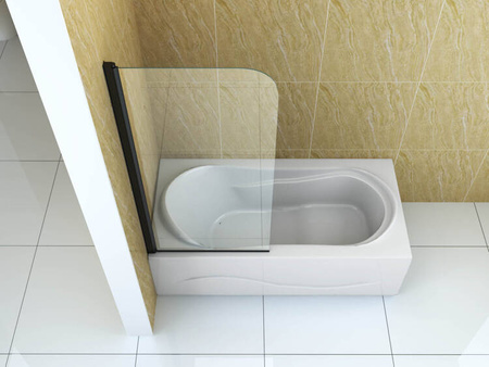 PARAWAN NAWANNOWY MARION 1-SKRZYDŁOWY 70X140 RUCHOMY CZARNY