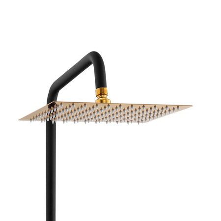 ZESTAW PRYSZNICOWY NATYNKOWY CLARA S-1195BG CZARNY/ZŁOTY