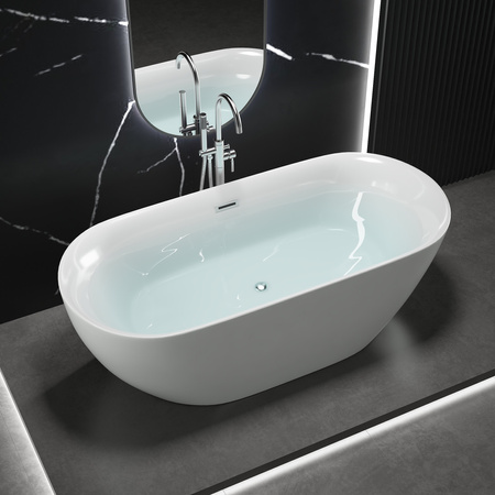 WANNA WOLNOSTOJĄCA MIA AKRYLOWA 150X75X58 BIAŁA