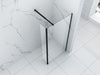 ŚCIANKA PRYSZNICOWA WALK-IN 2-CZĘŚCIOWA 120x50x200 TRANSPARENT CZARNA