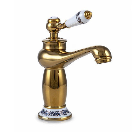 BATERIA UMYWALKOWA PALOMA STOJĄCA NISKA RETRO S-1107 ZŁOTA