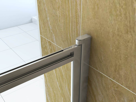 PARAWAN NAWANNOWY SPENCER 2-SKRZYDŁOWY 100X150 ROZSUWANY CHROM