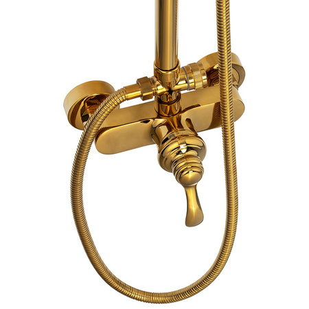 ZESTAW PRYSZNICOWY RETRO LORENZA NATRYSKOWY NATYNKOWY S-1189 ZŁOTY