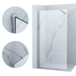ŚCIANKA PRYSZNICOWA WALK-IN 100x200 TRANSPARENT CHROM