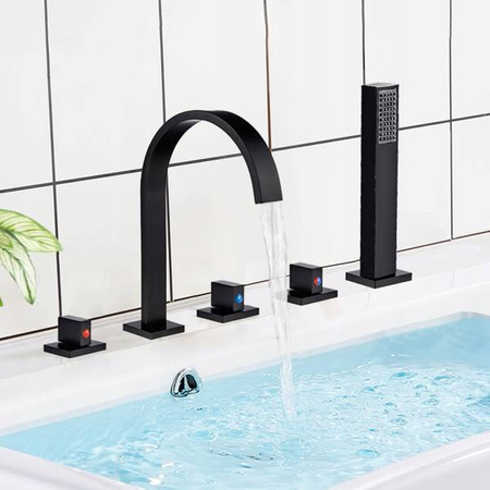 BATERIA WANNOWA PURO 5-OTWOROWA SEM-1061B CZARNA