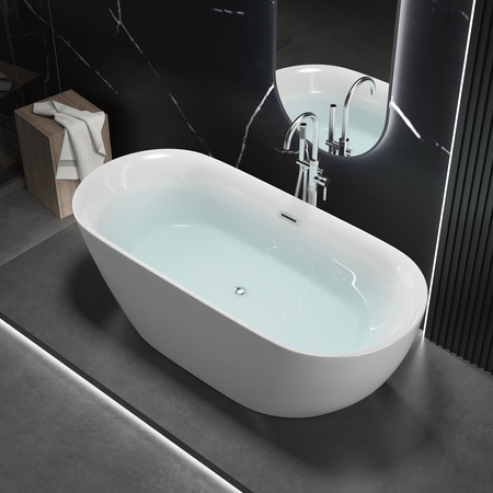 WANNA WOLNOSTOJĄCA MIA AKRYLOWA 170X75X58 BIAŁA