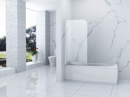 PARAWAN NAWANNOWY MARION 1-SKRZYDŁOWY 70X140 RUCHOMY BIAŁY