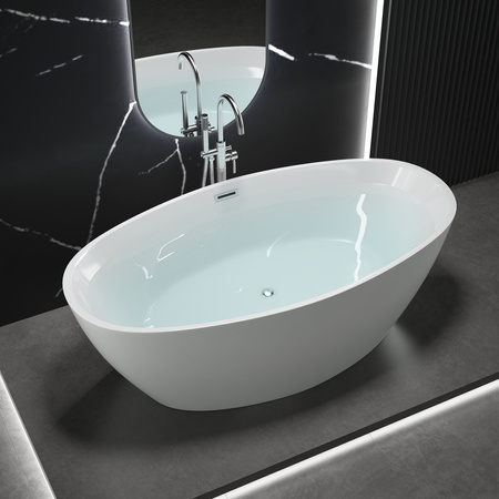 WANNA WOLNOSTOJĄCA SKYLER AKRYLOWA 180X80X58 BIAŁA