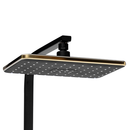 ZESTAW PRYSZNICOWY NATRYSKOWY NATYNKOWY CUBO S-1067BG CZARNY/ZŁOTY