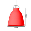LAMPA SUFITOWA 23180B CZERWONA