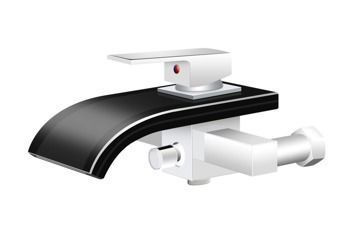 BATERIA WANNOWA SZKLANA ŚCIENNA LUNA S-1012 CHROM